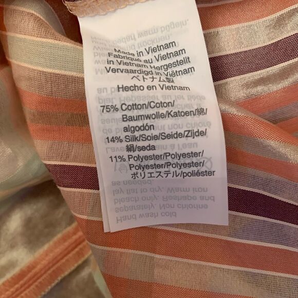 Madewell sheer plaid top.  - Picture 5 of 5